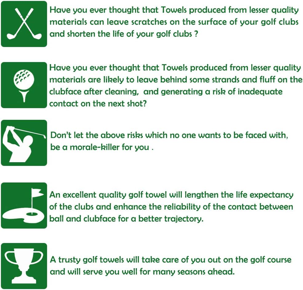 review Tri-fold Microfiber Golf Towel(2 Pack),16