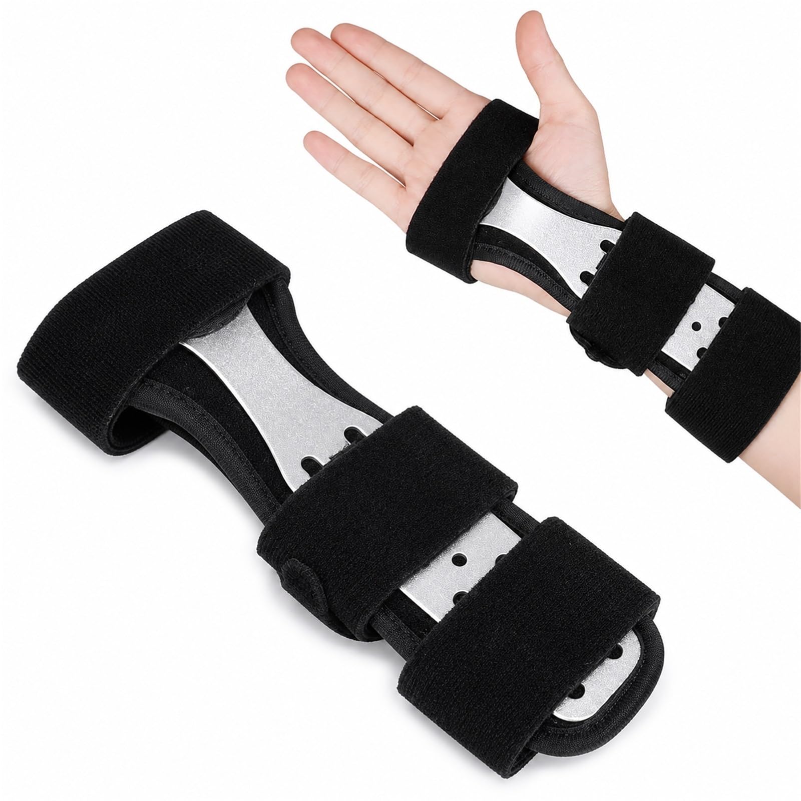 Handgelenkbandage mit Schiene Rechts Links Einstellbar Ergonomische Handgelenkstütze für Sehnenscheidenentzündung Arthritis Tendinitis Atmungsaktiv Handgelenkschutz