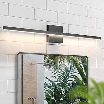 Modern Vanity Lighting Fixtures 24/30/39 Inch Bathroom Vanity Lights Over Mirror Wall Sconce For Bathroom 24-Inch - Black - View #7