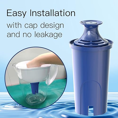 Miniatura 5 de Filtro de agua alcalina, repuesto para filtro Brita, jarras y dispensadores, Classic 35557, OB03, Mavea 107007, repuesto para jarras Brita Grand,