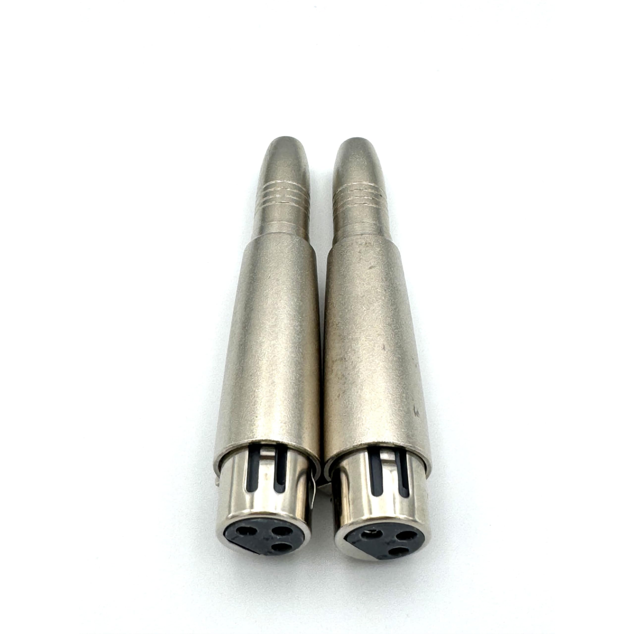 Qczhiwen 2 PCS 3 Pin XLR Female to 1/4" Female Adapter, TS/TRS Quarter Inch to XLR Jack Converter, Metal Construction for Microphone - Image 4
