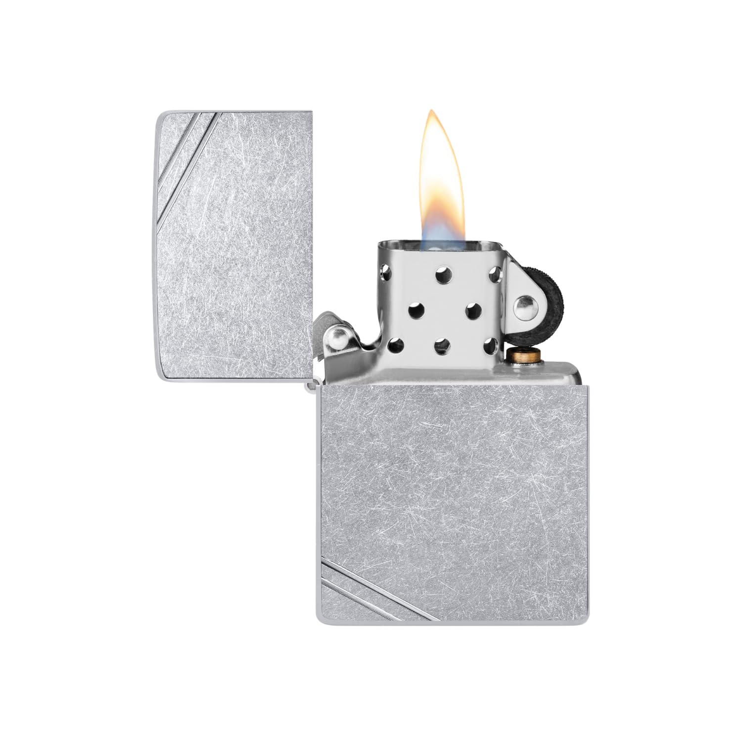 Buy Zippo USA 267 Brass Classic Street Chrome Lighter with