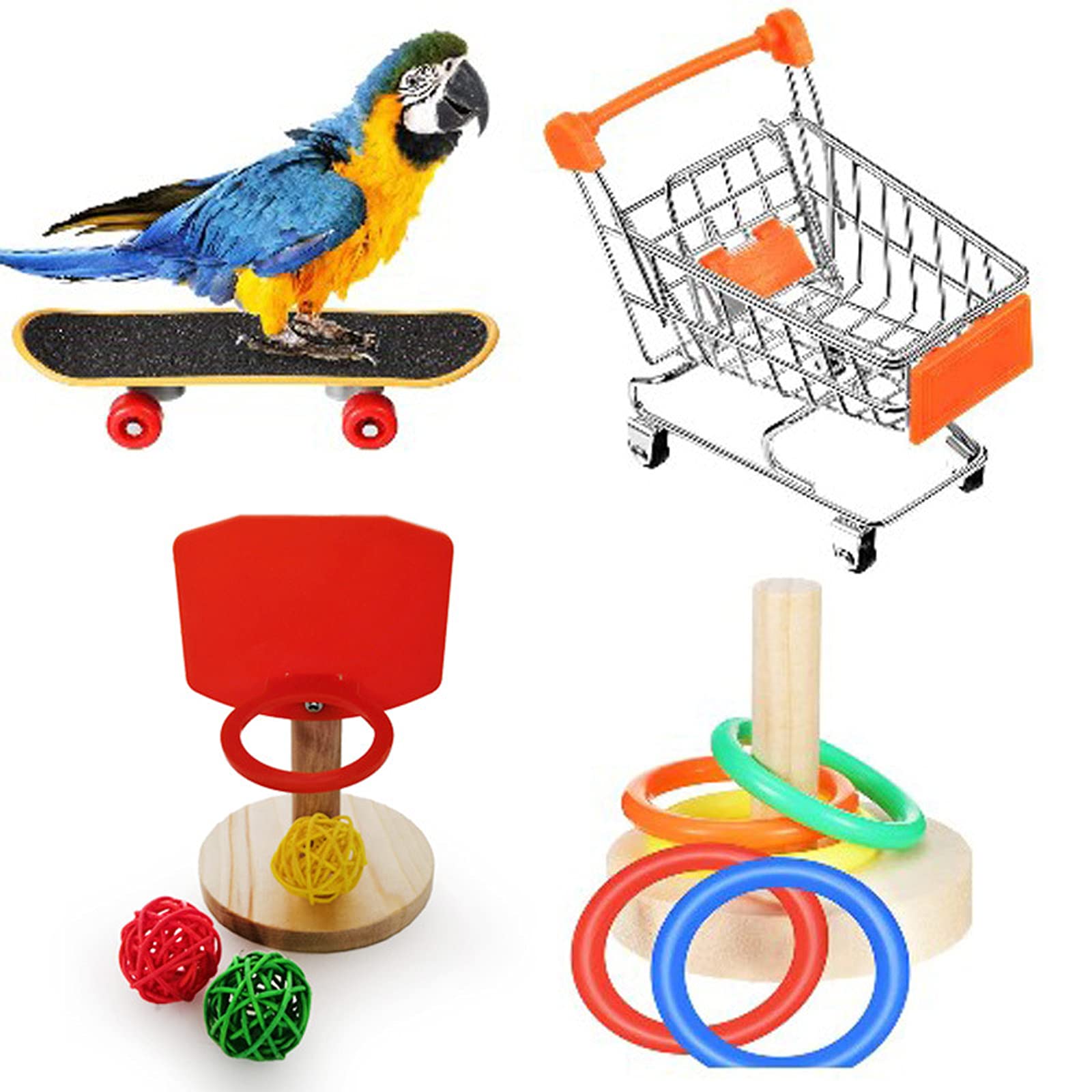 Amazon.co.jp: Sekusii インコおもちゃ セット 人気 インコ玩具 鳥の