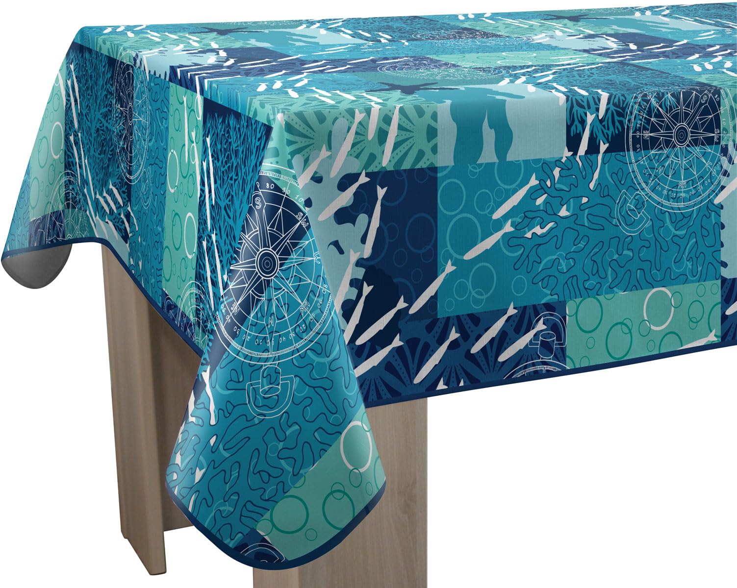 Le linge de Jules Nemo Stain-Resistant Rectangular Tablecloth 150 x 240 cm