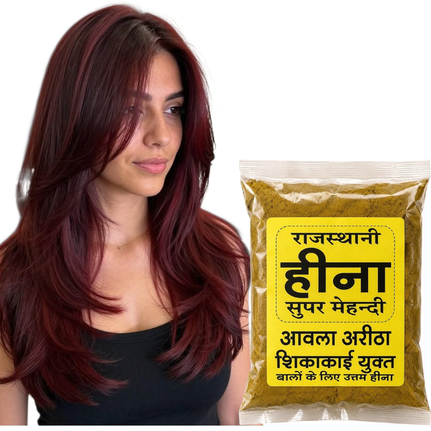Rajasthani Super Mehndi Henna Powder with Amla, Shikakai, Pure Natural, 250-g-picture-32