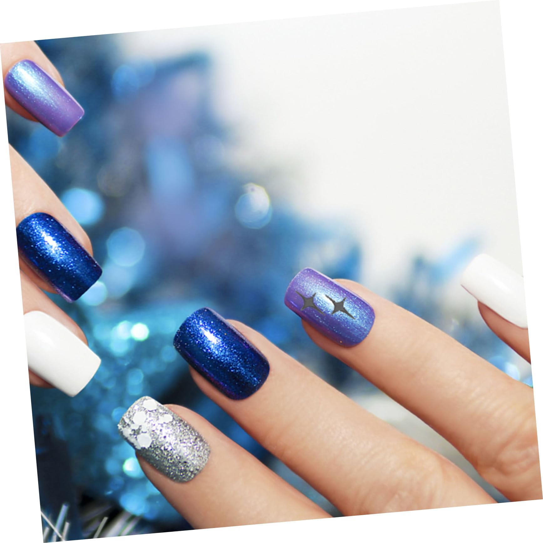 60fogli Adesivi Per Unghie Decorative Nail Stickers Autoadesivi Per Manicure Per Speciali e Estive