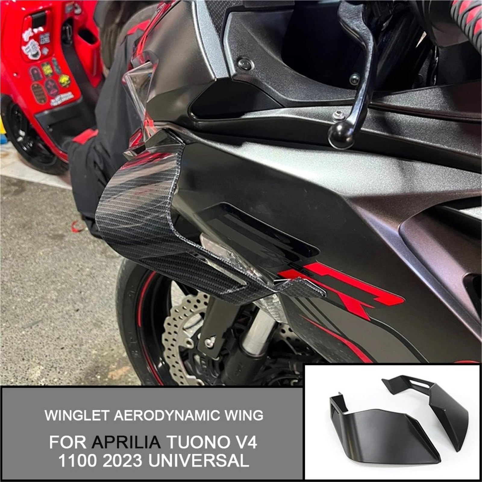 spojler tylnego zderzaka Do Aprilia Tuono V4 1100 2023 Okna Boczne Spojler Skrzydło