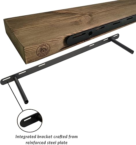 Miniatura 4 de Estantes flotantes de madera, estantes de pared de madera rústica para baño, sala de estar, dormitorio, cocina, casa de campo, lavandería, juego