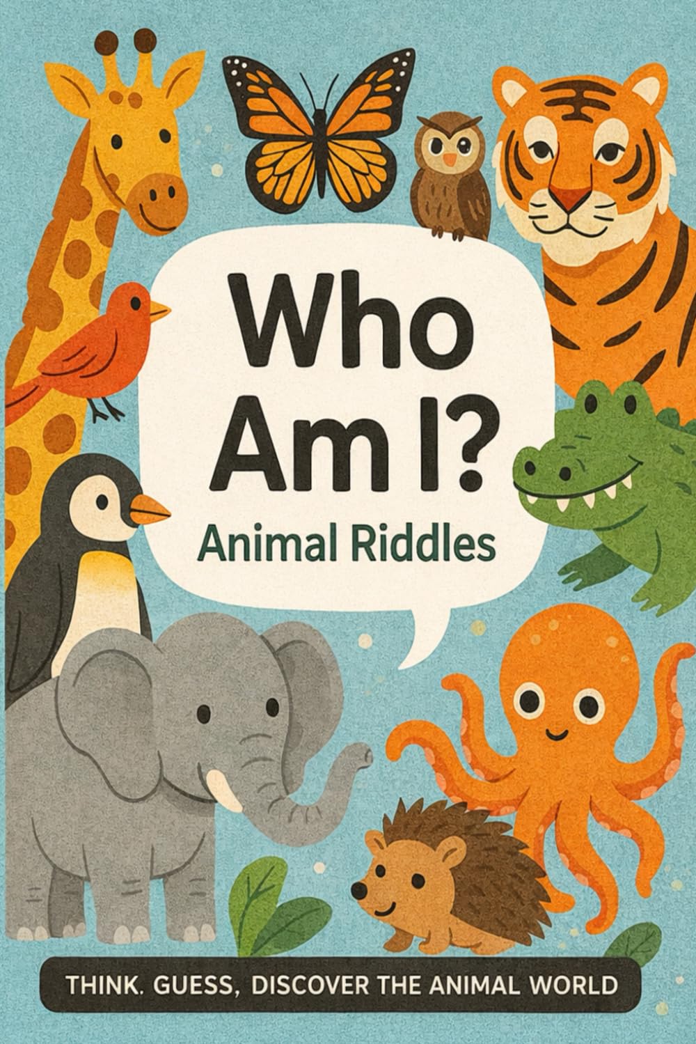 Who Am I? – Animal Riddles: Think. Guess. Discover the Animal World (Riddle books for kids and all ages)