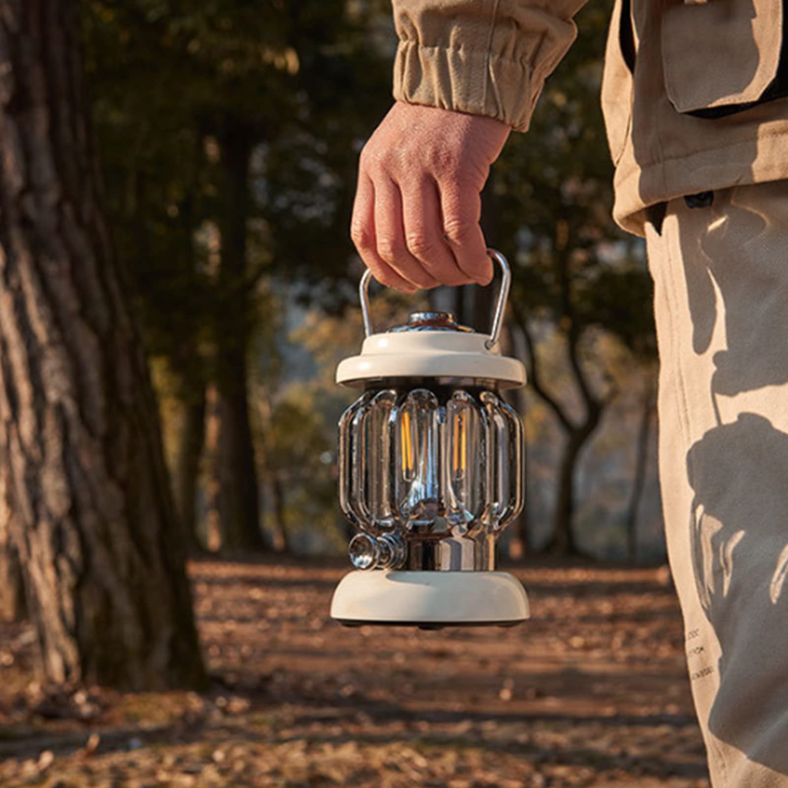 Lampa kempingowa w stylu retro, lampa do namiotu na zewnątrz w stylu retro, latarnia kempingowa z możliwością ładowania, wisząca lampa kempingowa w stylu retro, wodoodporna lampa zewnętrzna do namiotu