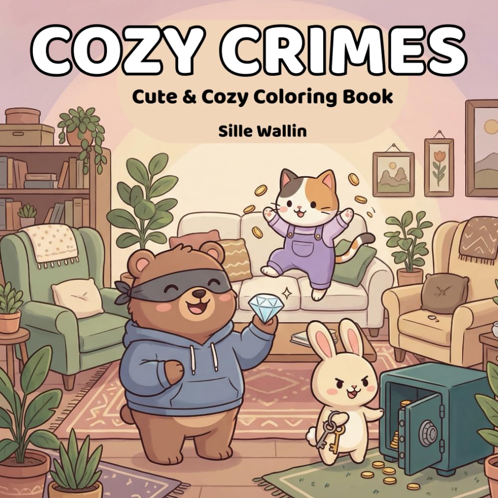 Cozy Crimes: Cute & Cozy Animal Coloring Book — Adorable Creatures to Color for Relaxation, Fun & Creativity: Playful, Whimsical, and Charming Animals ... and Joyful Moments (The Cozy World Series)