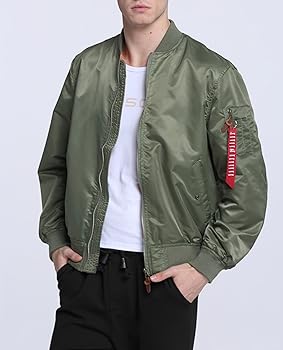 Amazon | [Elonglin] ユニセックス フライトジャケット メンズ