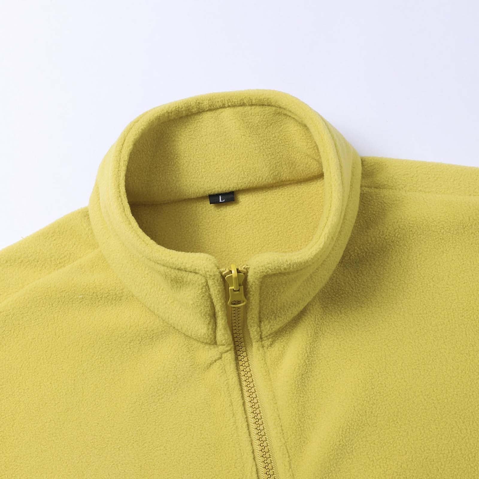 Generisch 2026 Herren Freizeitjacken, leichte Outdoor-Kapuzenjacke für Wandern, Reisen, Arbeitskleidung, Wintermantel (Yellow, L)