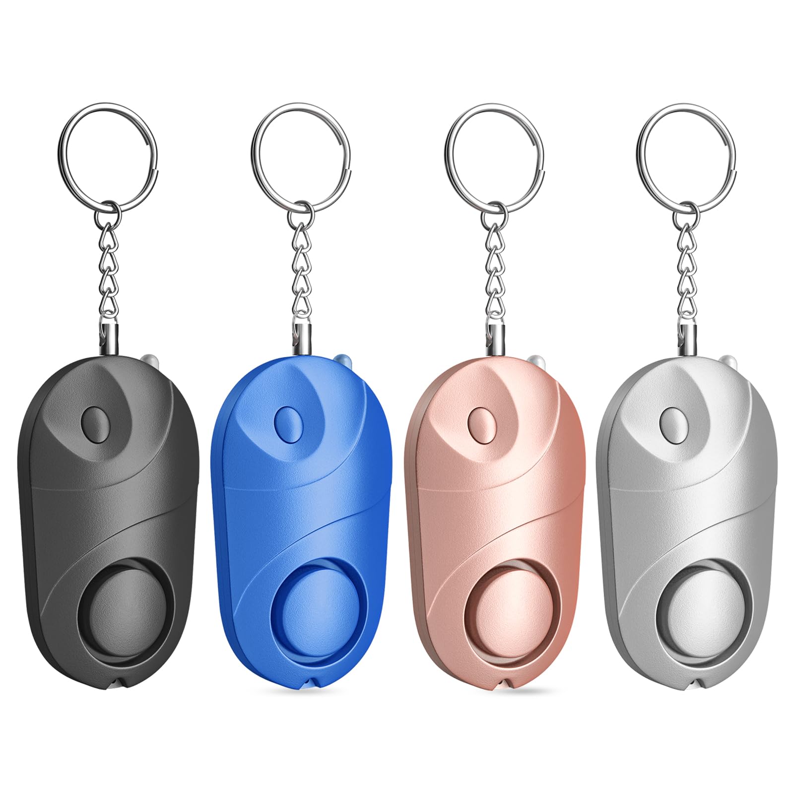 Personal Alarm 4 Pack Qoosea Safe Sound Personal Security Alarm Key Chain Siren 140 dB with LED Light