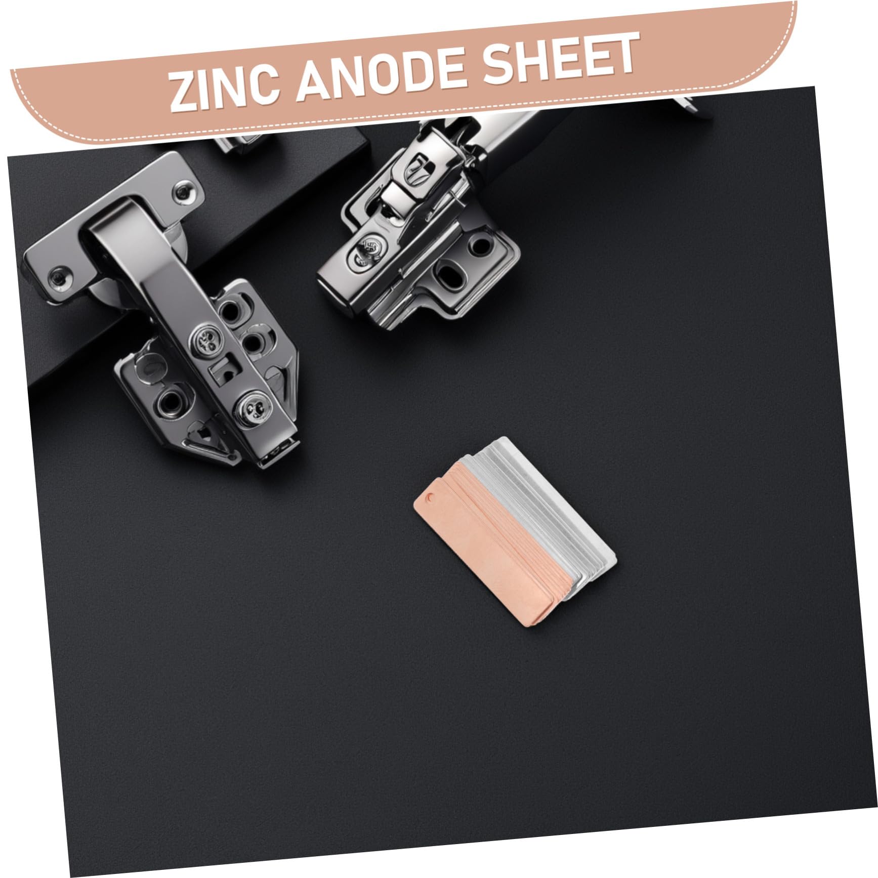 Cabilock Tiras de Electrodos de Cobre y Zinc Material Adecuado Juego de 20 para Galvanoplastia y Soldadura para Experimentos en Laboratorio y Proyectos DIY