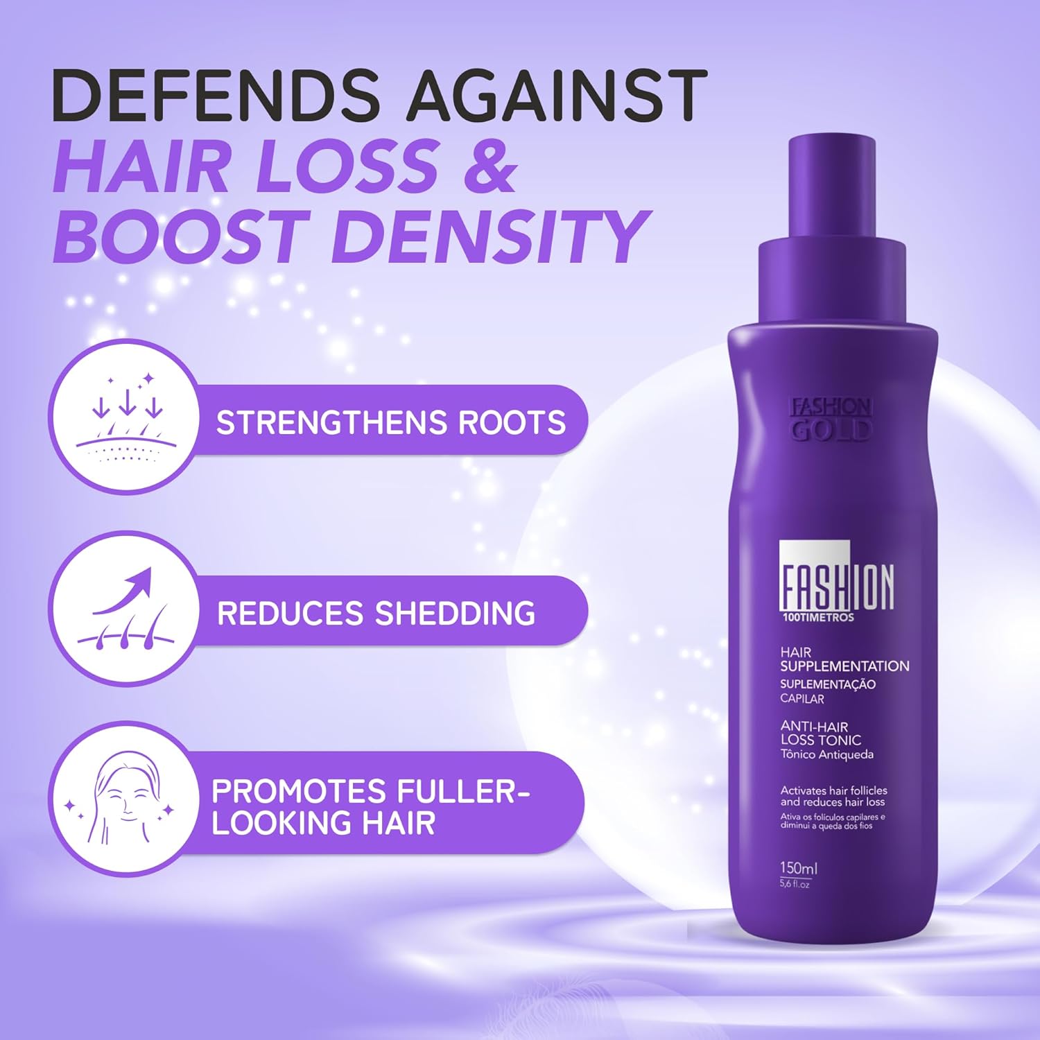 Fashion Gold Anti-thinning TONIC 150ml / 100Tímetros - Image 2
