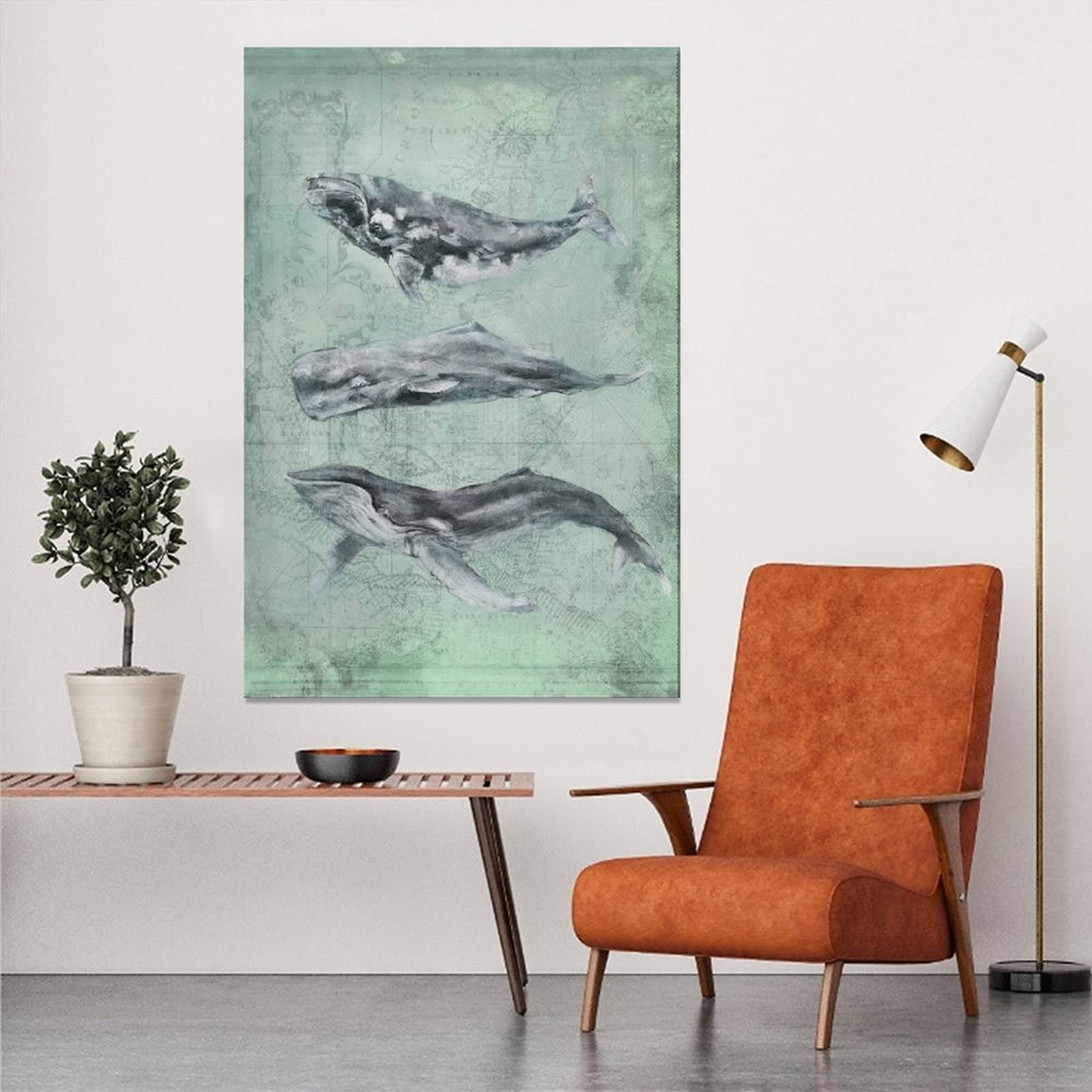 WEYUE Tableaux Décoratifs LE BAL DES BALEINES Vintage Affiche