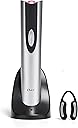 Oster Cordless Electric Wine Bottle Opener with Foil Cutter, Silver