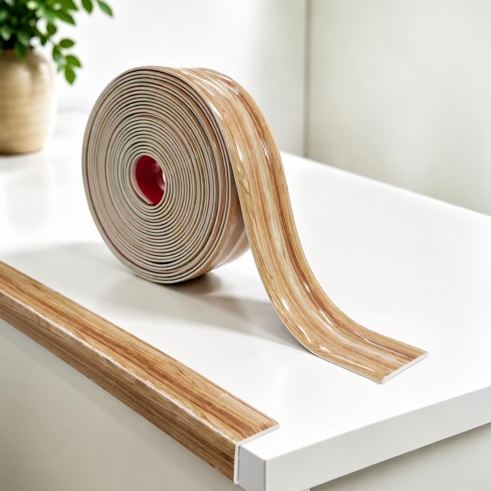 NETFLO Flexible Moulding Trim 18mx20mm PVC Self Adhesive Corner Trim