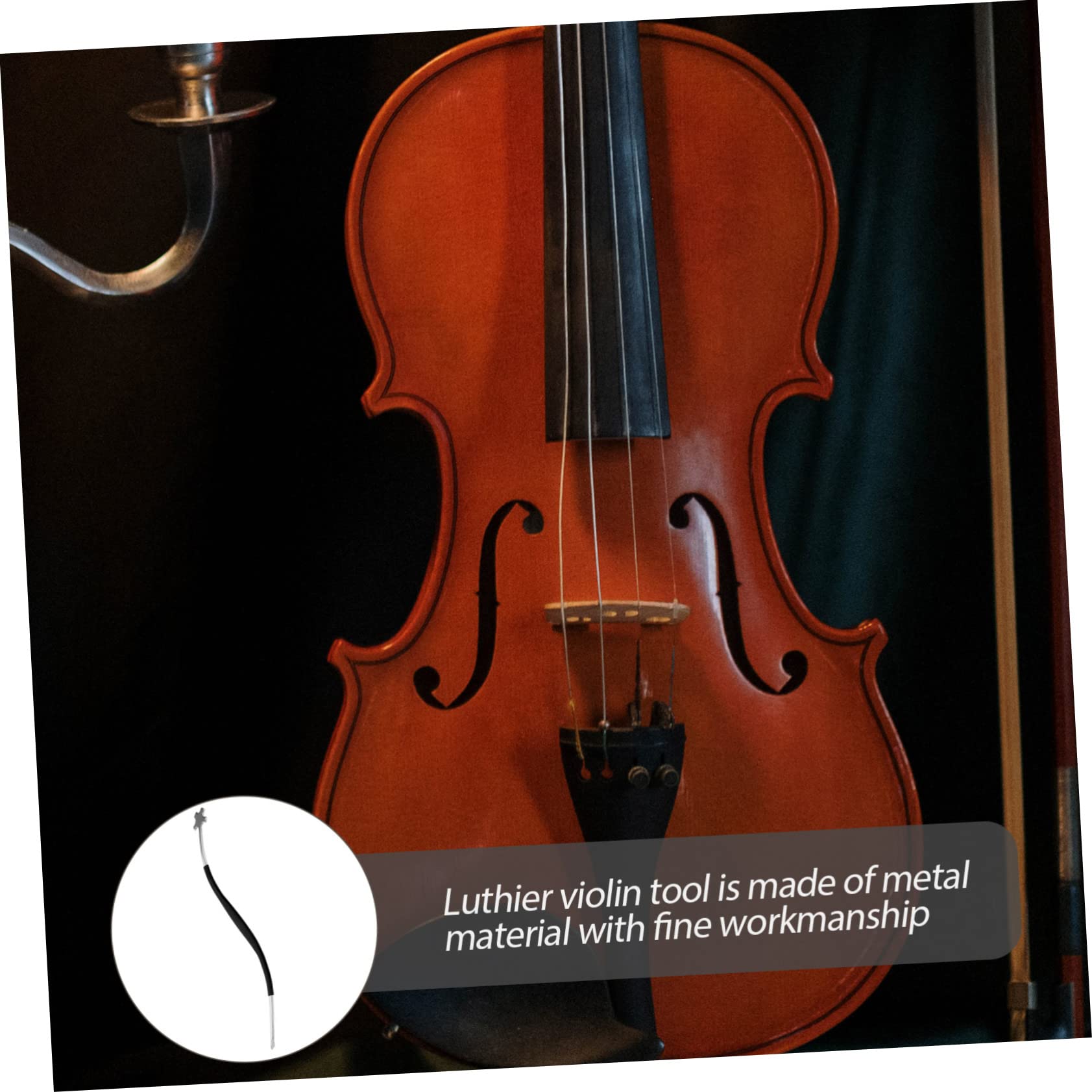 TOYANDONA 5piezas Herramienta De Instalación De Poste De Sonido Para Violín Accesorio De Reparación De Instrumentos De Cuerda Para Luthiers y Amateurs