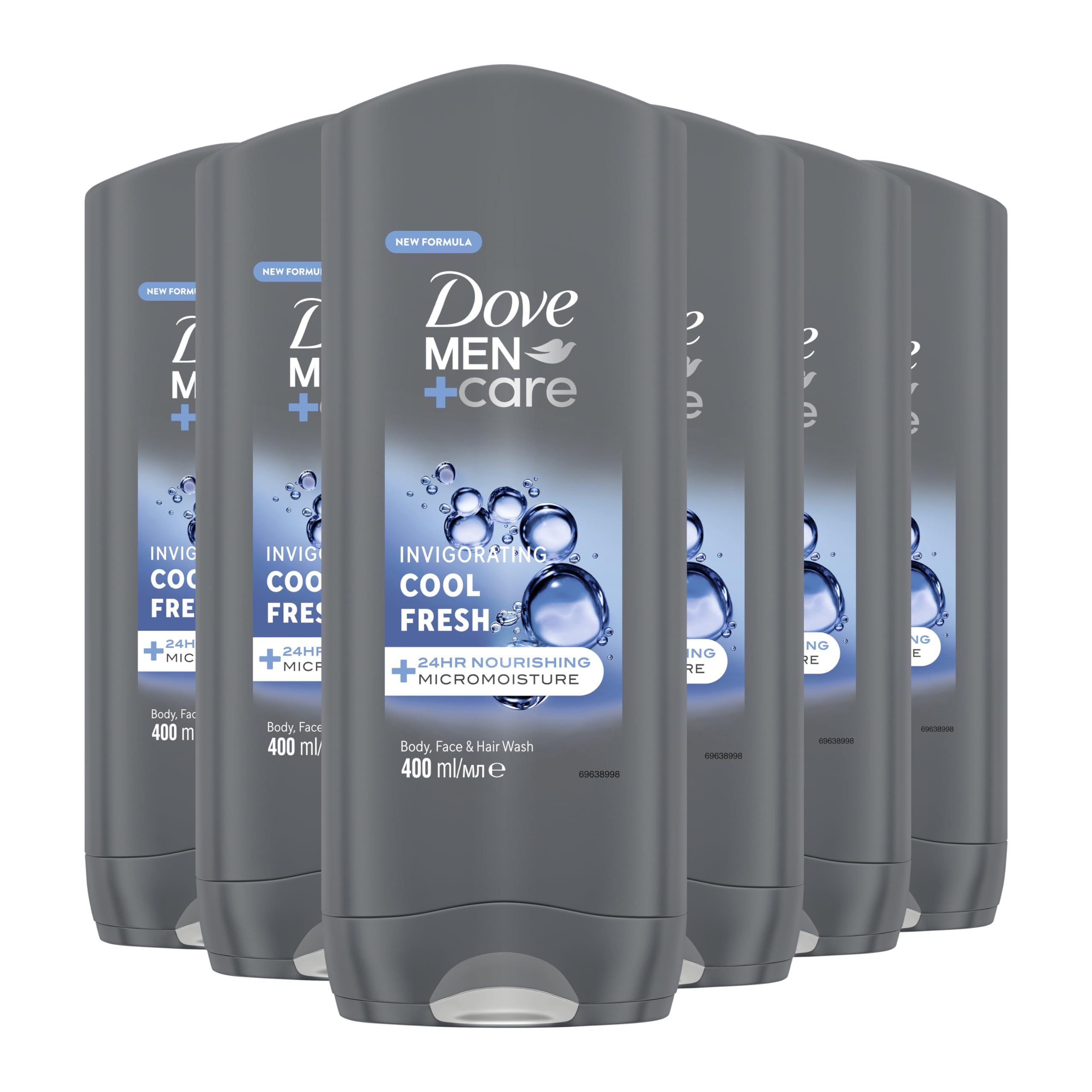 Dove Men Plus Care Cool Fresh Duschgel, 400 ml, 6er Pack (6 x 400 ml)