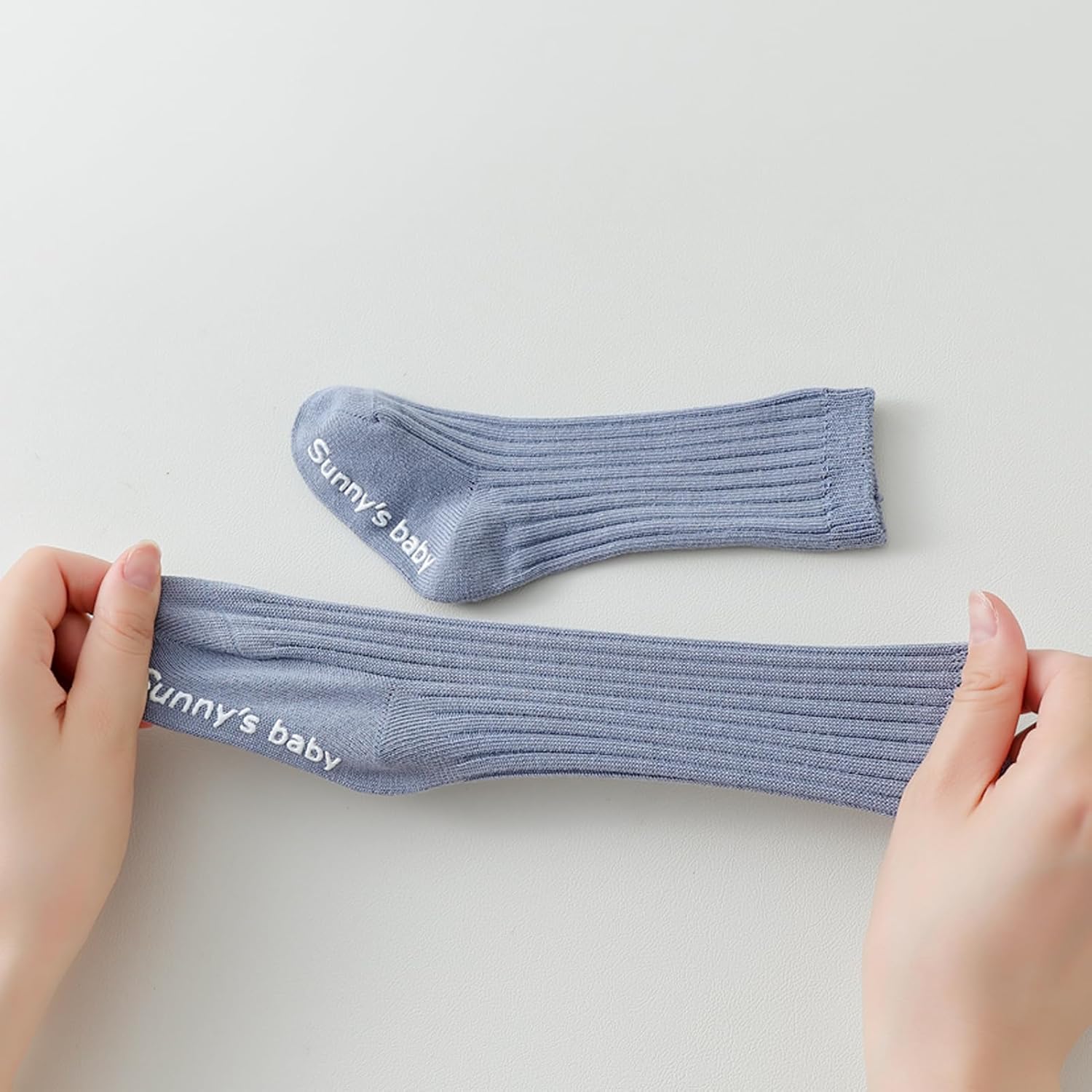 Zumou Toddler Knee High Socks Non Slip Anti Skid Baby Boy Girls Seamless Long Stockings - Image 4