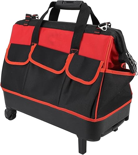 Miniatura 3 de SUNGOOYUE Thicken Oxford Cloth Tool Storage Bag Practical Tool Rolling Bag for Men, for Electricians