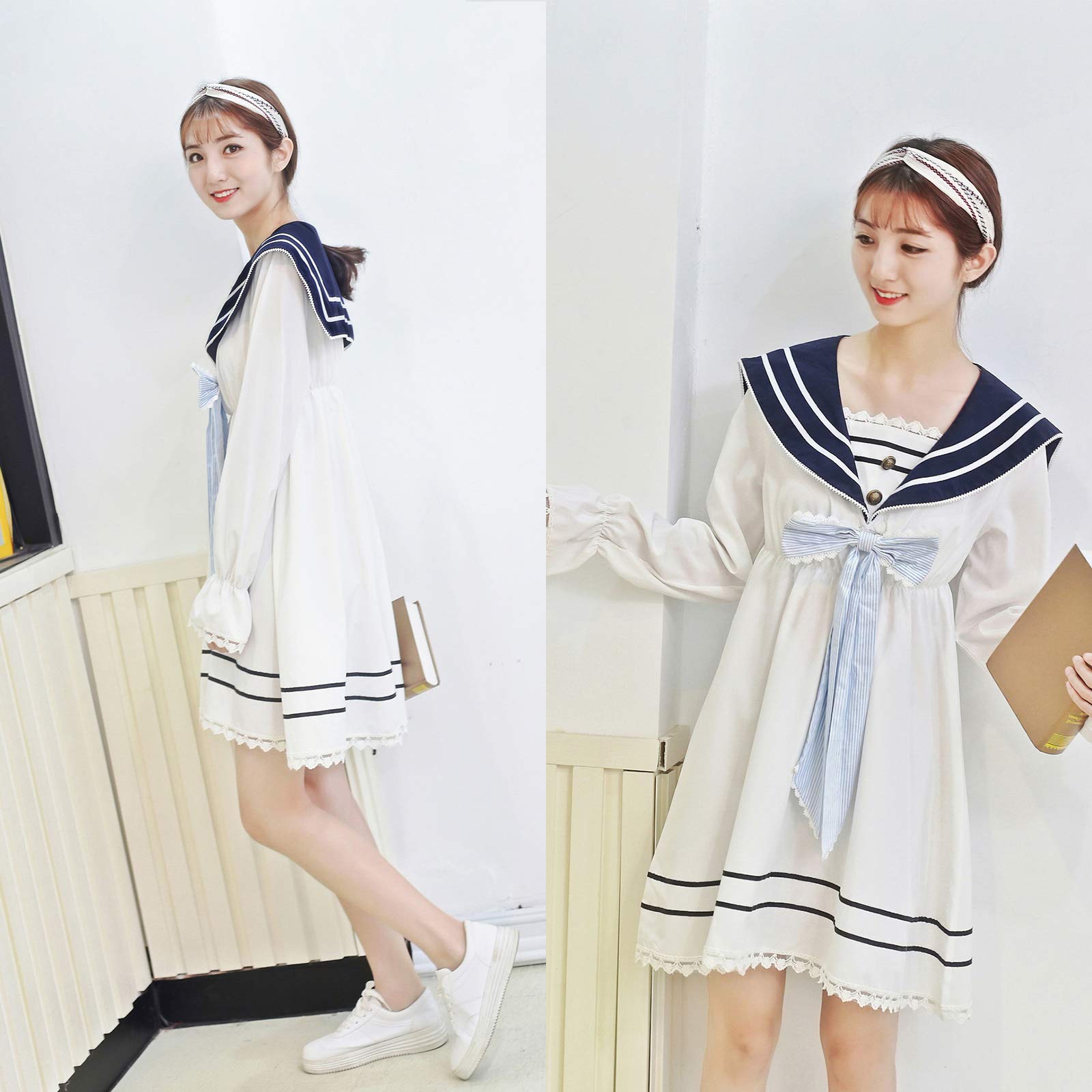 LTAKK Kawaii Sailor Dress School Girls 
