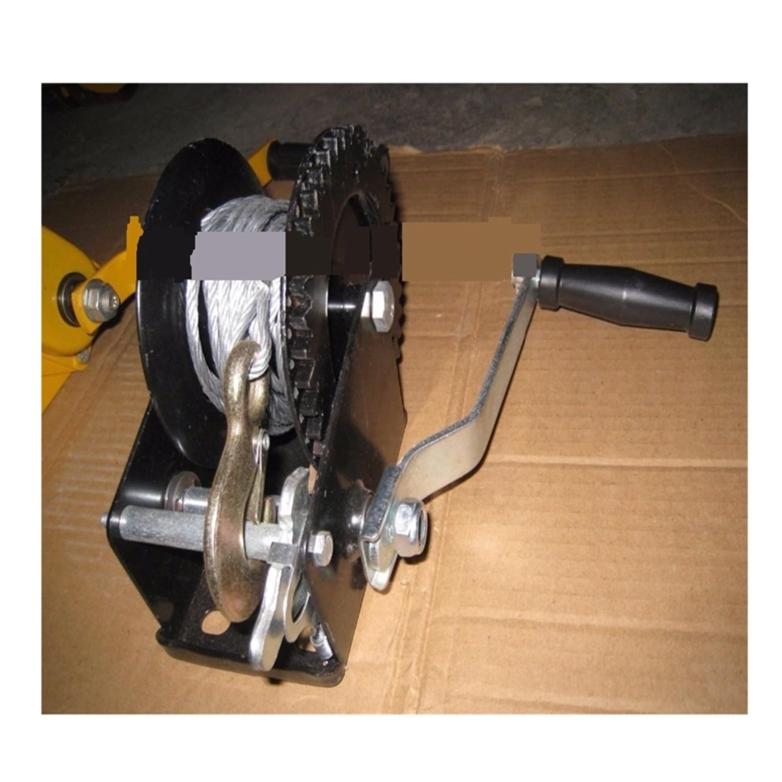 Verricello a mano Verricello Manuale Automatico For Camion Verricello For Barche Da 1400 Lb--1600 Lbx10M Con Fune E Gancio, Strumento Di Riparazione Pneumatici For Estrattore Manuale Per il traino di