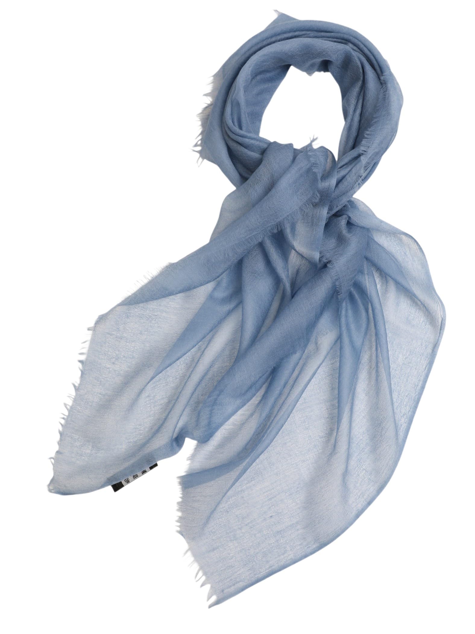 Damen 100% Kaschmir leicht hauchdünn Ring Tuch aus feiner 200 garn Cashmere Fäden für Frühling Sommer