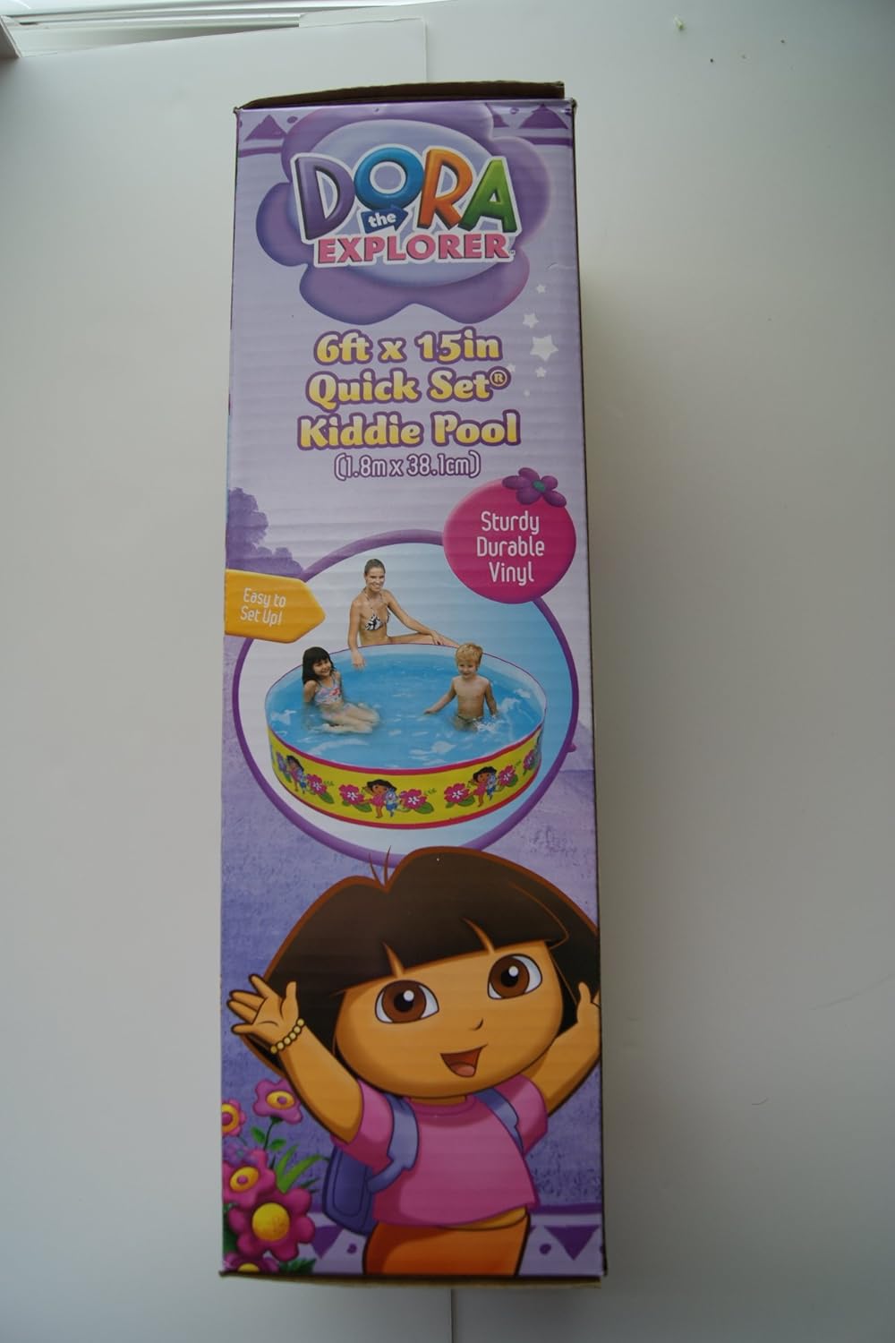 Dora the Explorer Quick Set Kiddie Pool 6 Feet X 15 Inches, Kiddie