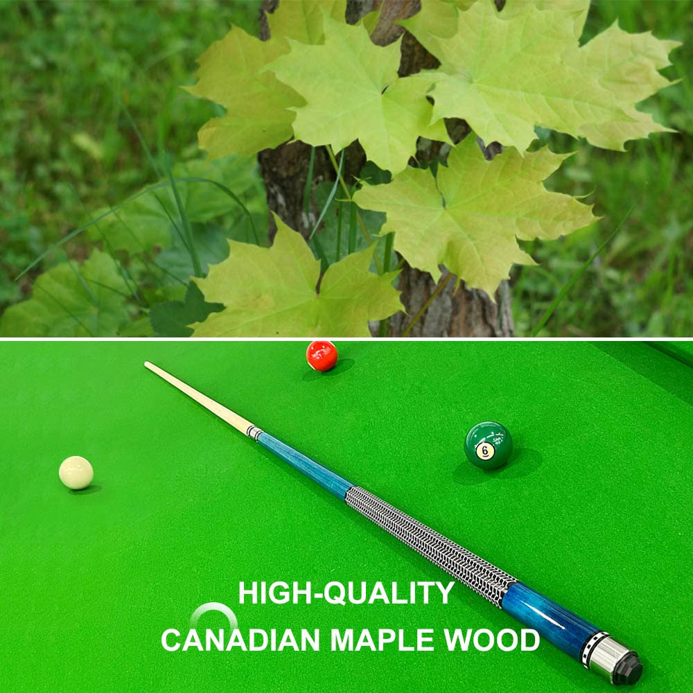 Billiard Pool Cue Stick Set 58" Canadian Maple Wood Billiard Cue Stick