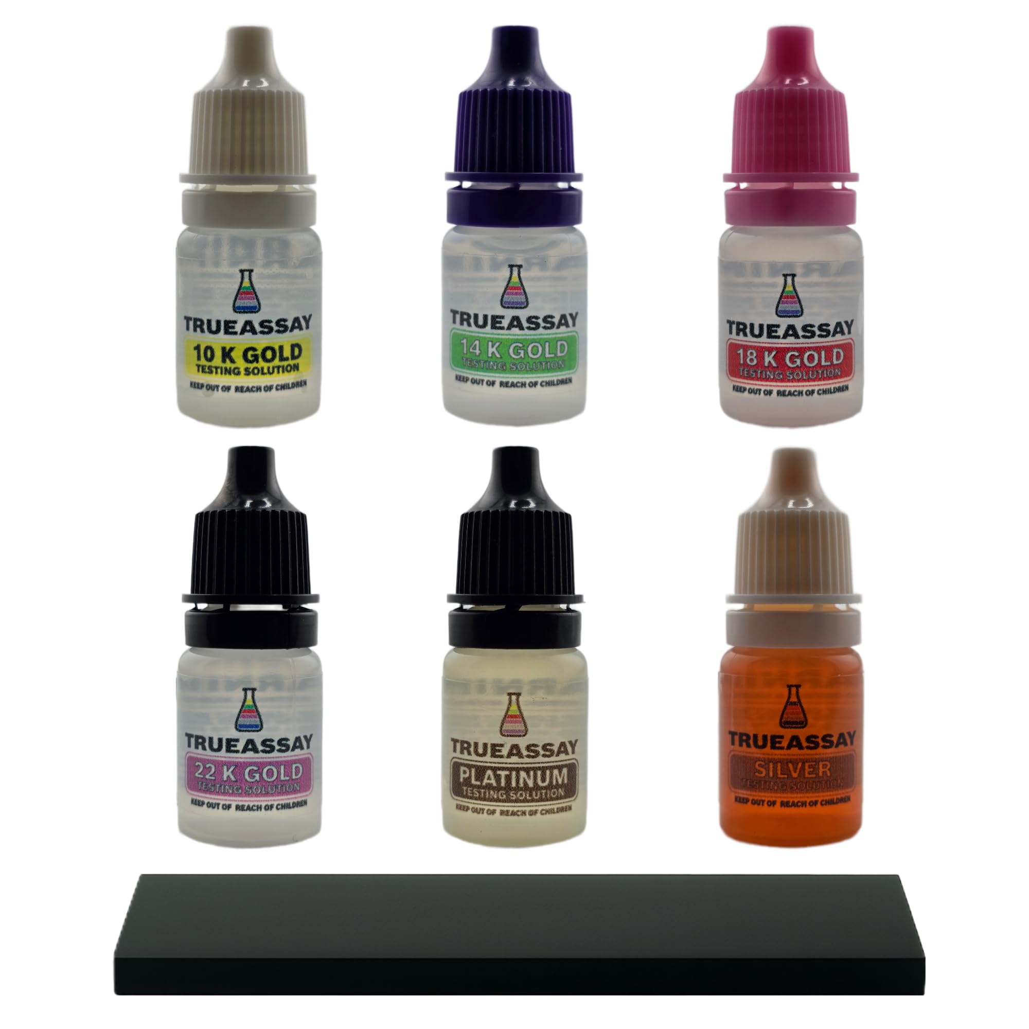 Gold, Silver & Platinum Testing Kit 5 ML 10k 14K 18K 22K .999 .925 Silver  Platinum Solutions with 2x4 Test Stone Precious Metal Tester Real/Fake  Check Analysis Analyzer Kit : Amazon.co.uk: Pet
