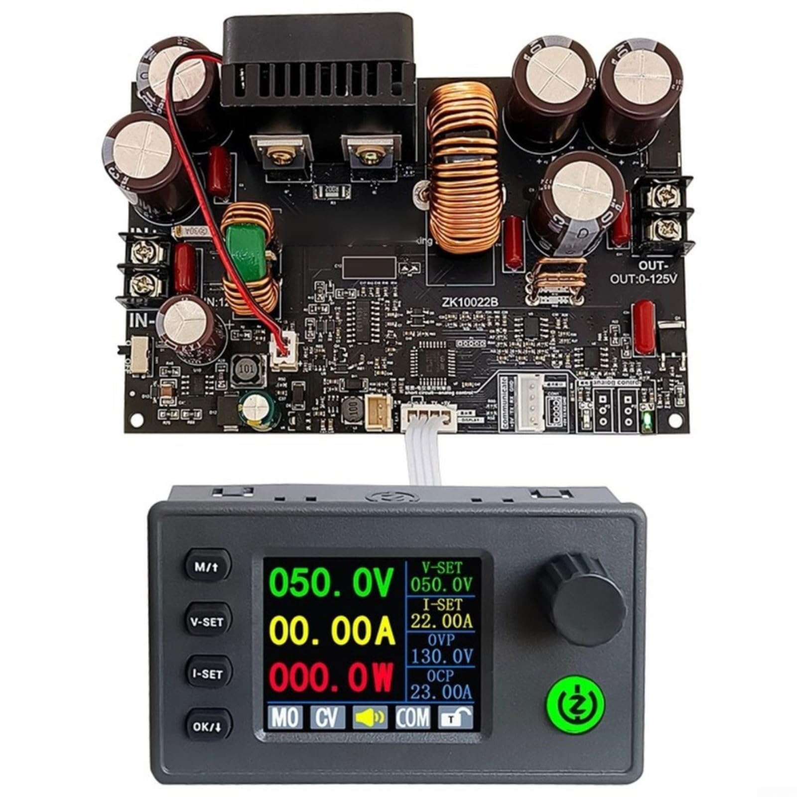 ZK-10022C Alimentatore DC 1500W 0-125V 22A regolabile con display a colori