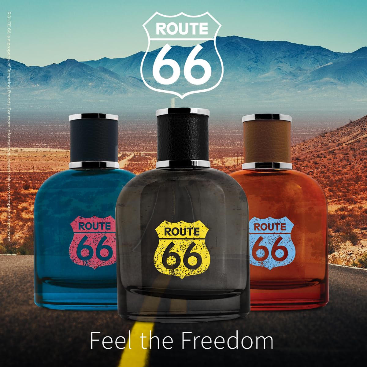 ROUTE 66 Illinois | Confezione Regalo Special Edition, Profumo Uomo da 100ml in Scatola di Latta, Fragranza Intensa e Distinta