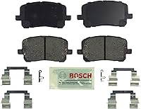 Bosch BE923H Blue Ceramic Front Brake Pads with Hardware for 2003-08 Toyota Corolla, Matrix & Pontiac Vibe