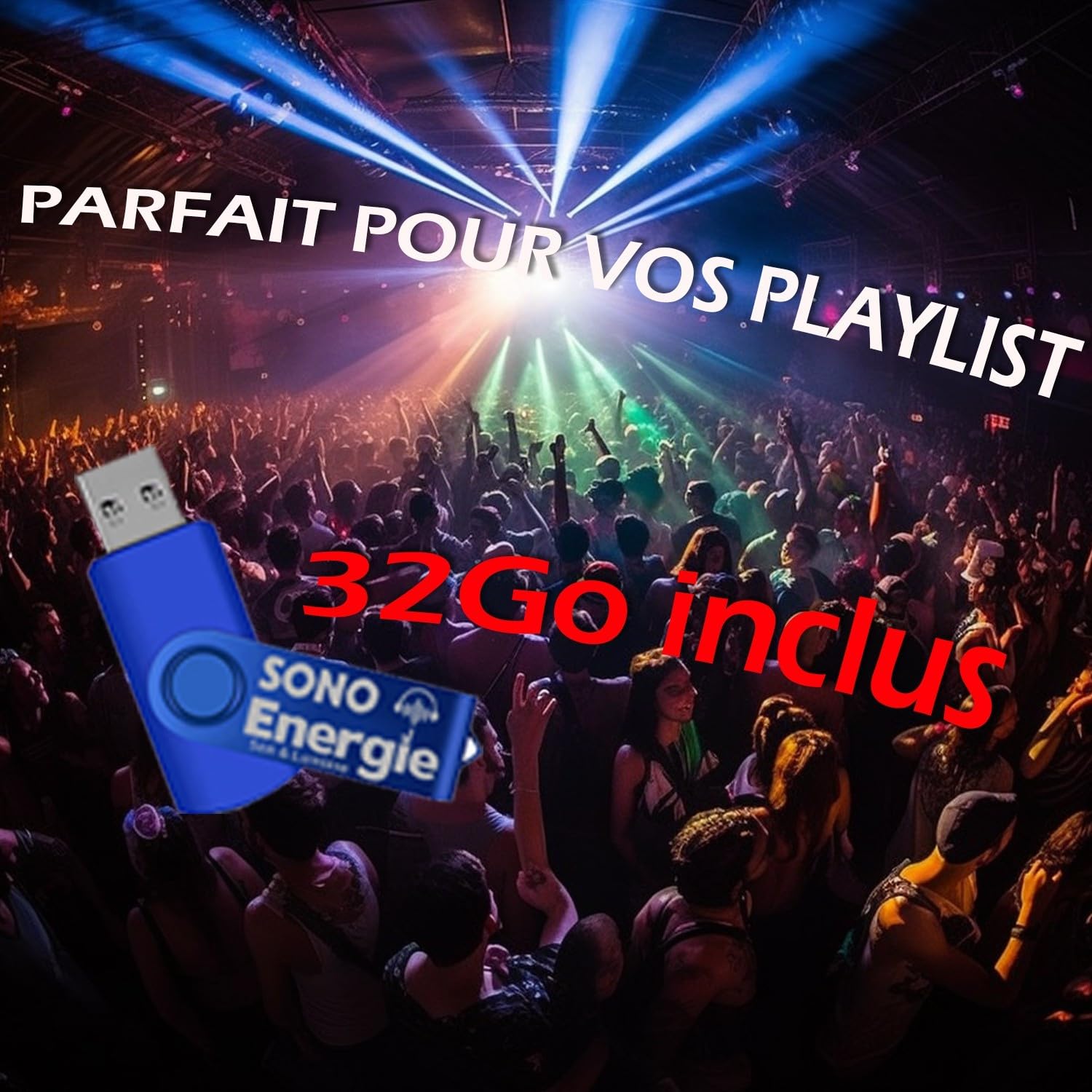Paire d'enceintes Sono Bass Reflex Trapézoïdal à 3 Voies 8"/20cm - 2 x 300W - BM Bmsonic BMS-08+Clé 32G