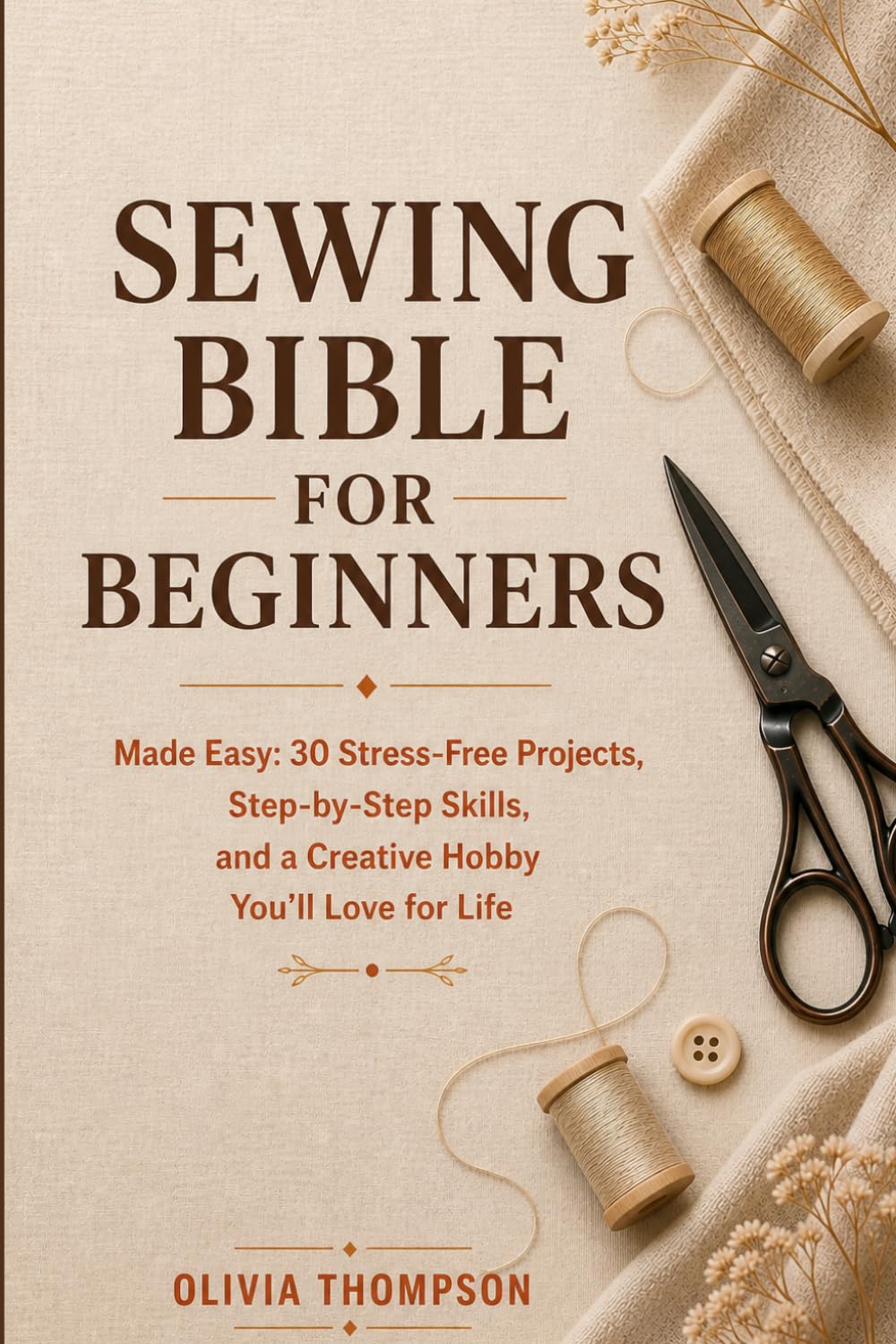 Sewing Bible for Beginners: Sewing for Beginners Made Easy: 30 Stress-Free Projects, Step-by-Step Skills, and a Creative Hobby You’ll Love for Life
