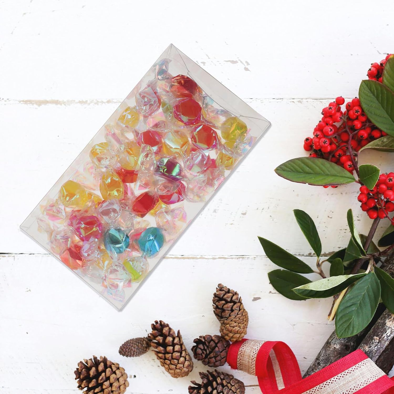 Candy Container 10pcs PET Gift Boxes for Weddings Xmas Halloween Season image 5