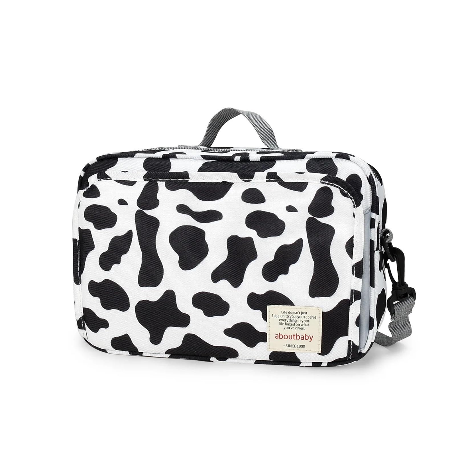 Wickeltasche wasserdichte Kinder-Mumientaschen, modische Drucke for Wiederverwendbare Umstands-Wickeltaschen, Wetbags mit Doppelgriff(Milk Pattern)