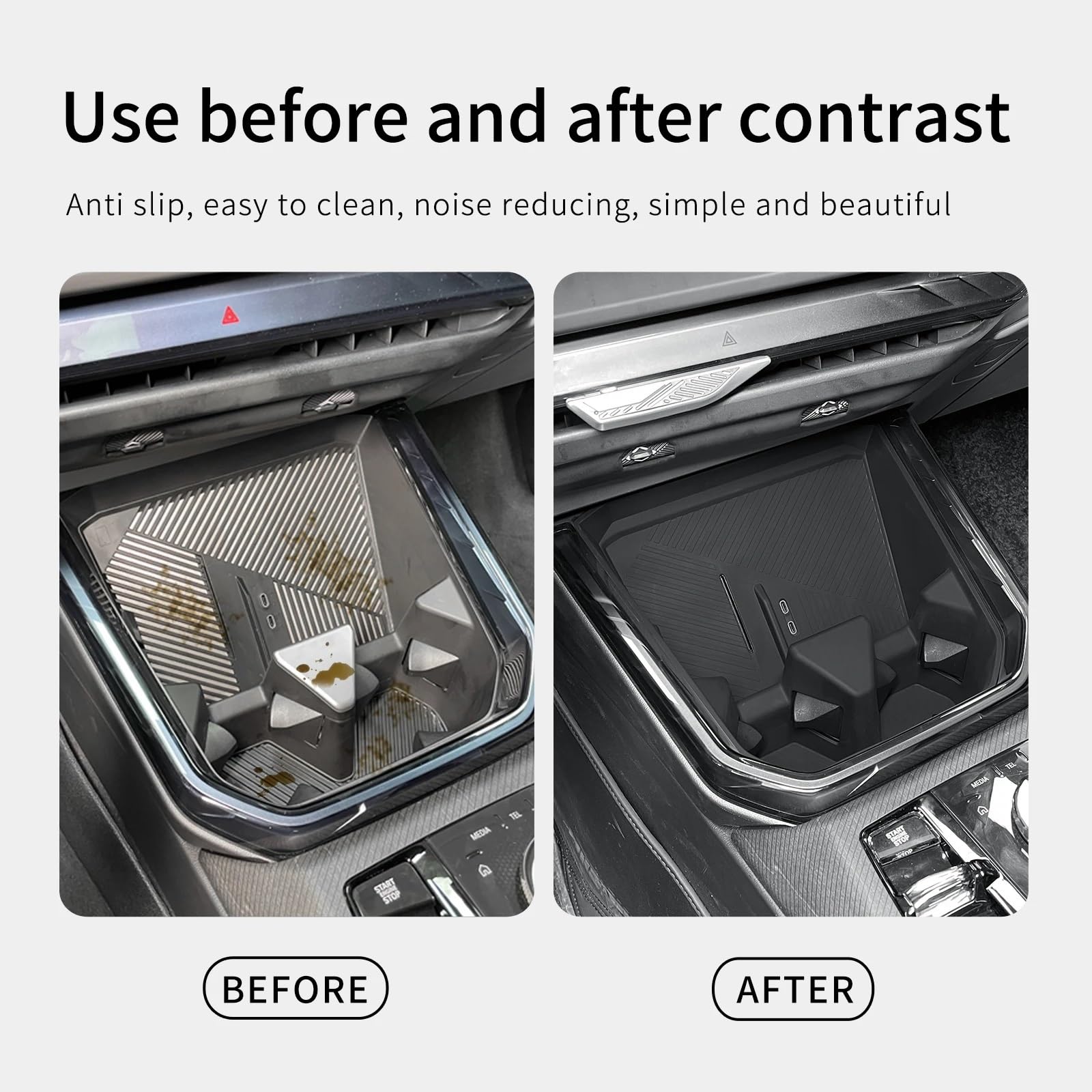 Centrale Consolle Portabevande Auto Console Centrale Doppio Supporto Di Tazza Inserto Custodia Di Immagazzinaggio Organizer Vassoio Con Bevande Per Caddy Box Compatibile Con BMW Per X3 2025
