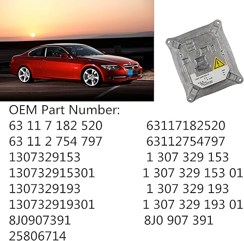 Miniatura 2 de Xenon HID módulo de unidad de control de balasto 1307329153 Reemplazo para 2007-2013 E92 E93 328i M3 X3 X5 Ca-dillac DTS Au-di TT R8 Mi-ni