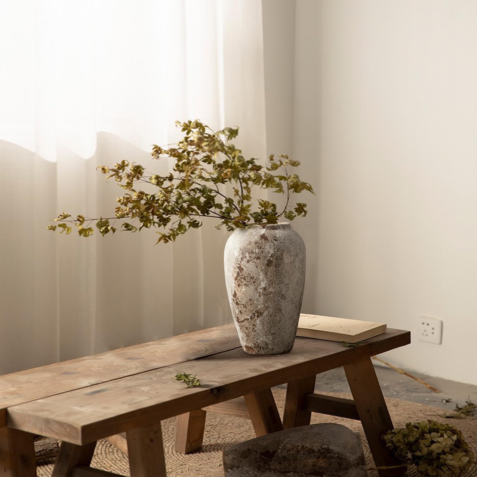 Wazon Vintage Ceramiczna Dekoracja Biurkowa