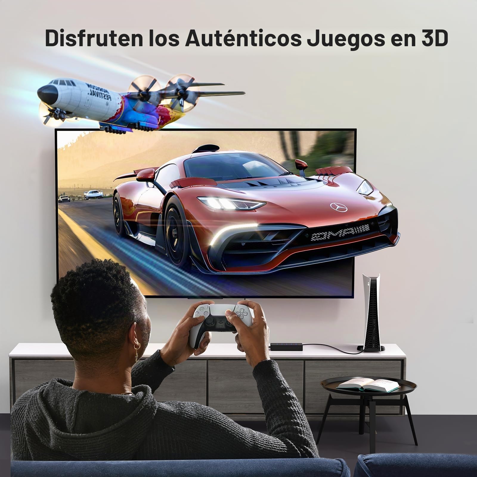 UGREEN HDMI Switch 4K 60Hz 5 Entradas 1 Salida 3D HDR CEC Conmutador con Mando a Distancia Compatible con PS5 PS4 Xbox One 360 ​​TV Stick Box Chromecast DVD BLU Ray PC HDTV Proyector Pantalla