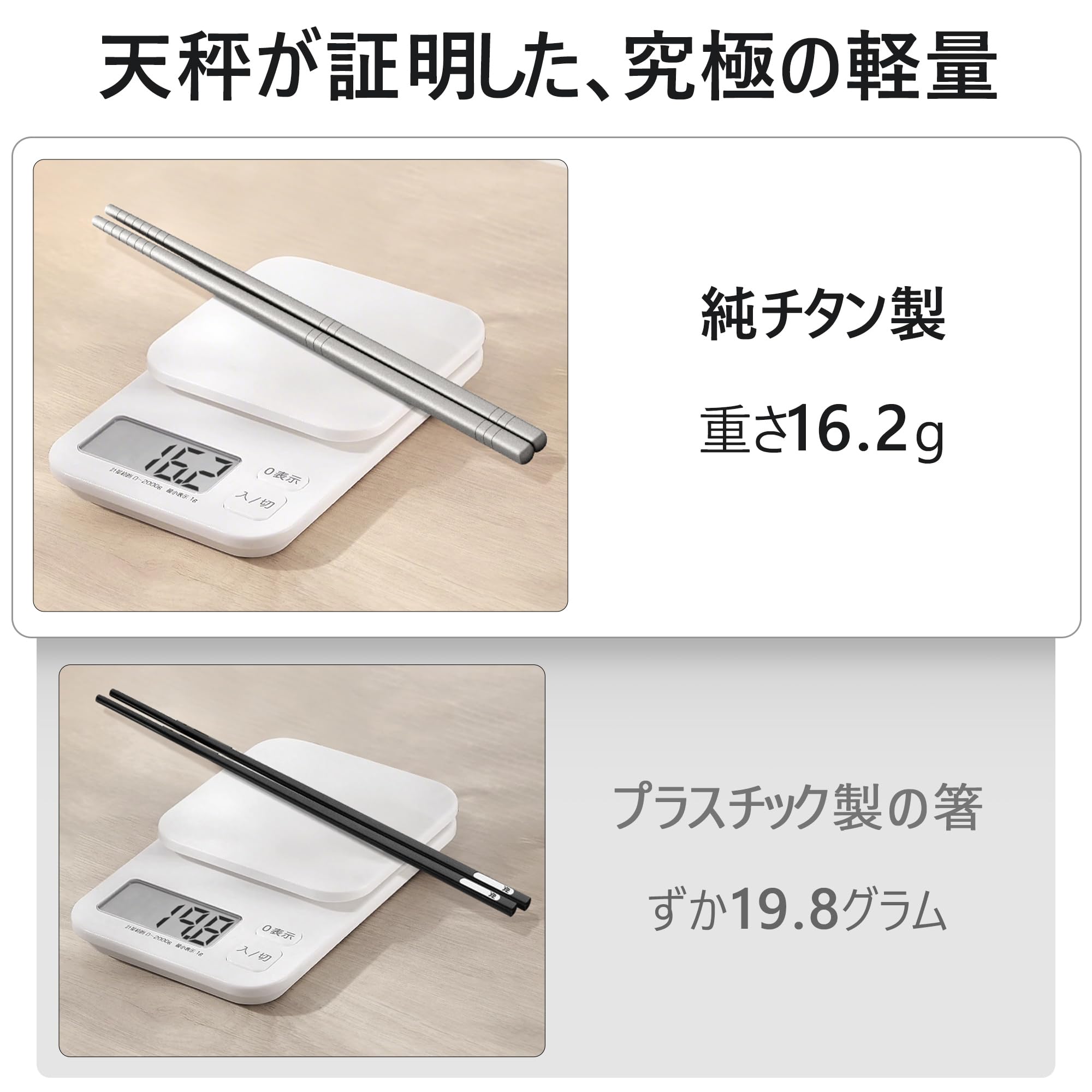 Amazon | Zumyzu 純チタン製 箸・スプーン セット 超軽量 お弁当 箸 食