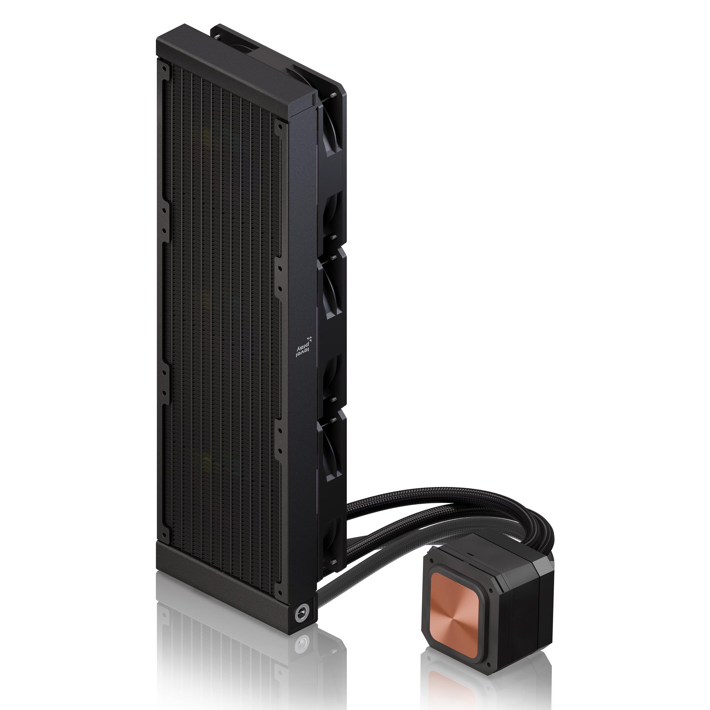 Levelplay Combat CL360 Refrigeración Líquida AIO - TDP 300W, Bomba ARGB Infinity Mirror, Radiador 360mm, Ventiladores ARGB Gen2 CF120, Compatible con AMD AM5/AM4 e Intel LGA 1851/LGA 1700 - Negro