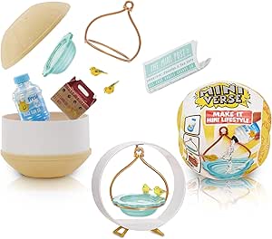 MGA&#39;s Miniverse Make It Mini Lifestyle Home Series 1 Mini Collectibles, Mystery Blind Packaging, DIY, Crafts, Resin Play, Replica Items, Mini Plants, Birdhouses, Bouquets Collectors, 8+
