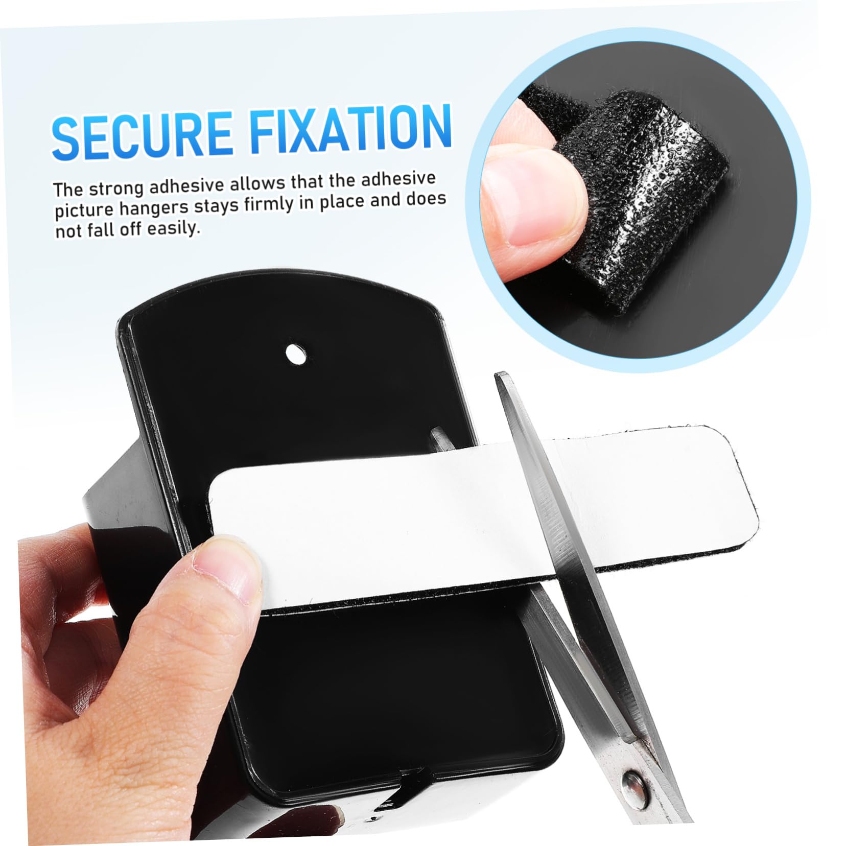 Angoily Tiras Para Colgar En La Pared Cinta Autoadhesiva Lazo Extraíble Sin Clavos Para Colgar Cuadros Sujetar Daños Gancho Para Manualidades Cinta Azul Para 48 piezas x 4