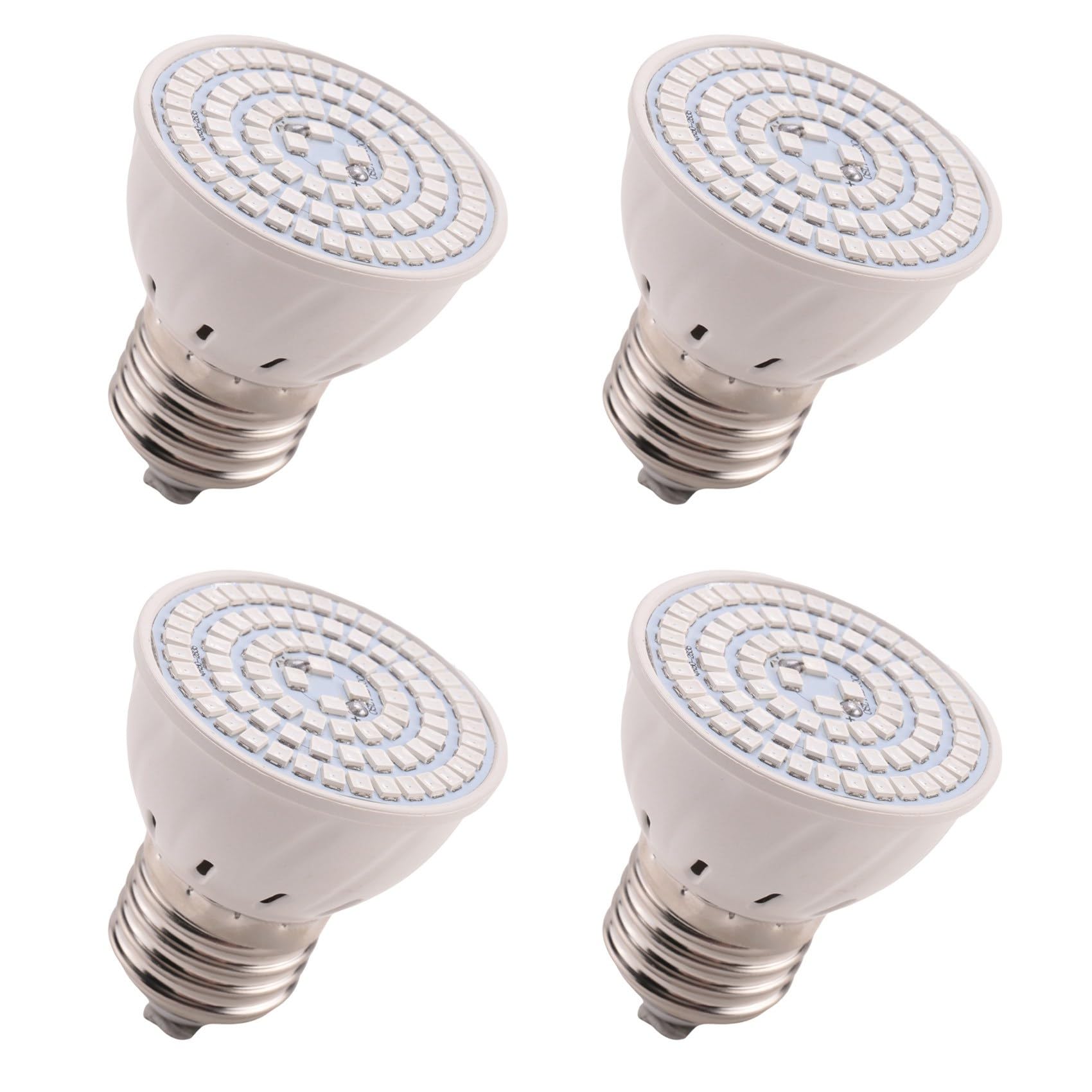 Hndhbfgrt 4X E27 80 LEDs Plant Grow Lamp LED Full Spectrum Growth Light Bulbs Seedling Flower Phyto Lamp