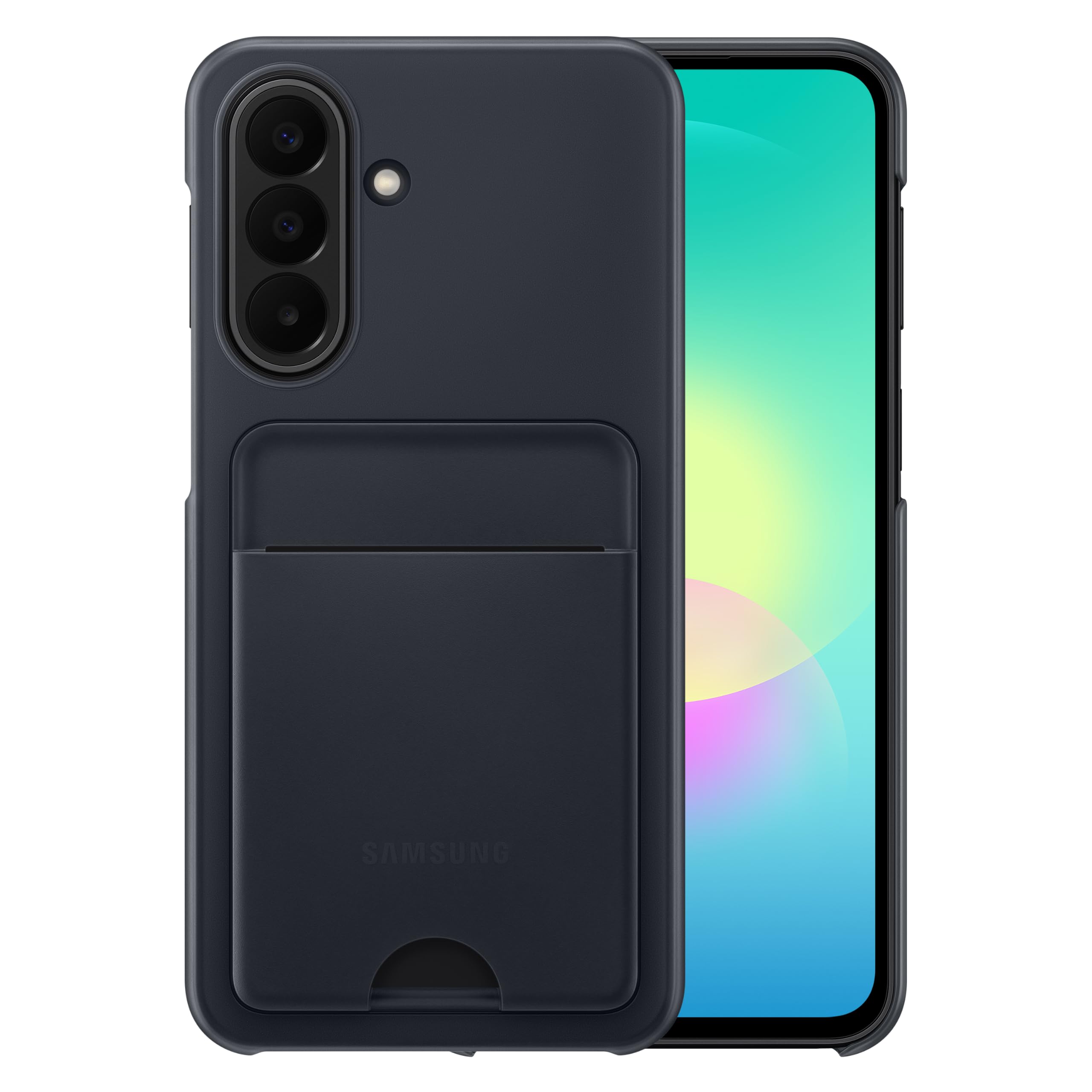 Samsung Card Slot Case EF-OA276 für das Galaxy A27 5G, Black | Smartphone-Cover aus TPU, Originalcover, Handyhülle, Kartenfach, Kreditkartenetui, Visitenkartenetui